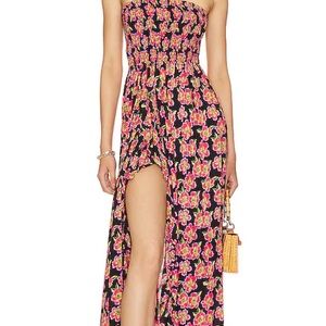 Tiare Hawaii Floral High Low Dress